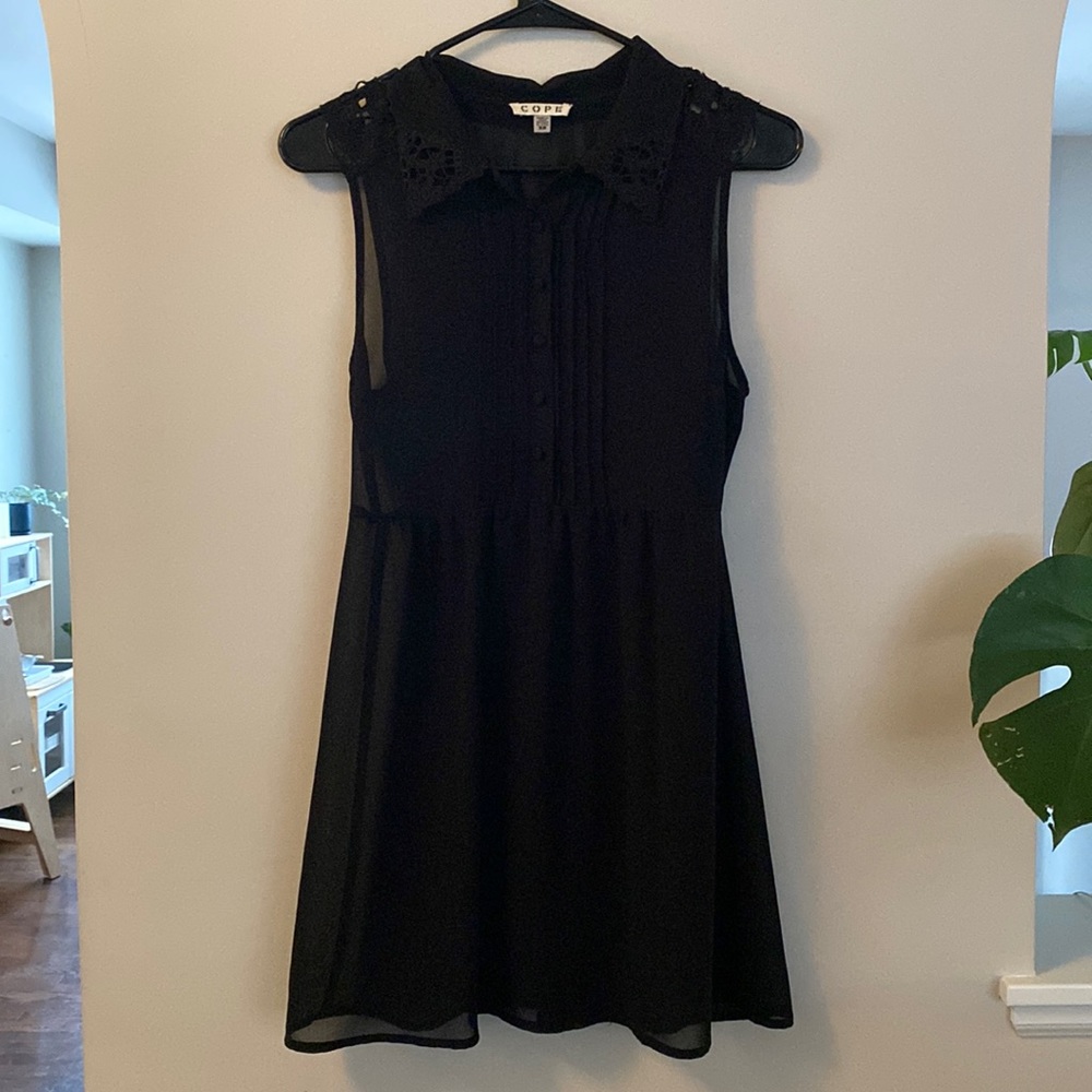 COPE Sheer Mini Dress w Slip